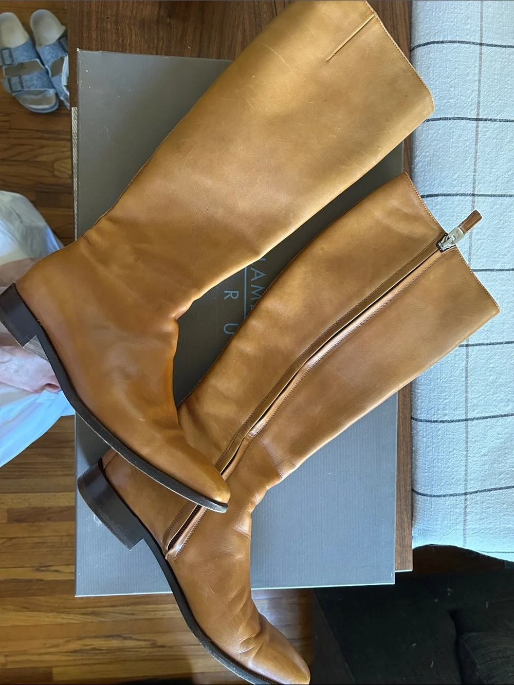 Women's Lambertson Truex Leather Boots in Cognac Tan